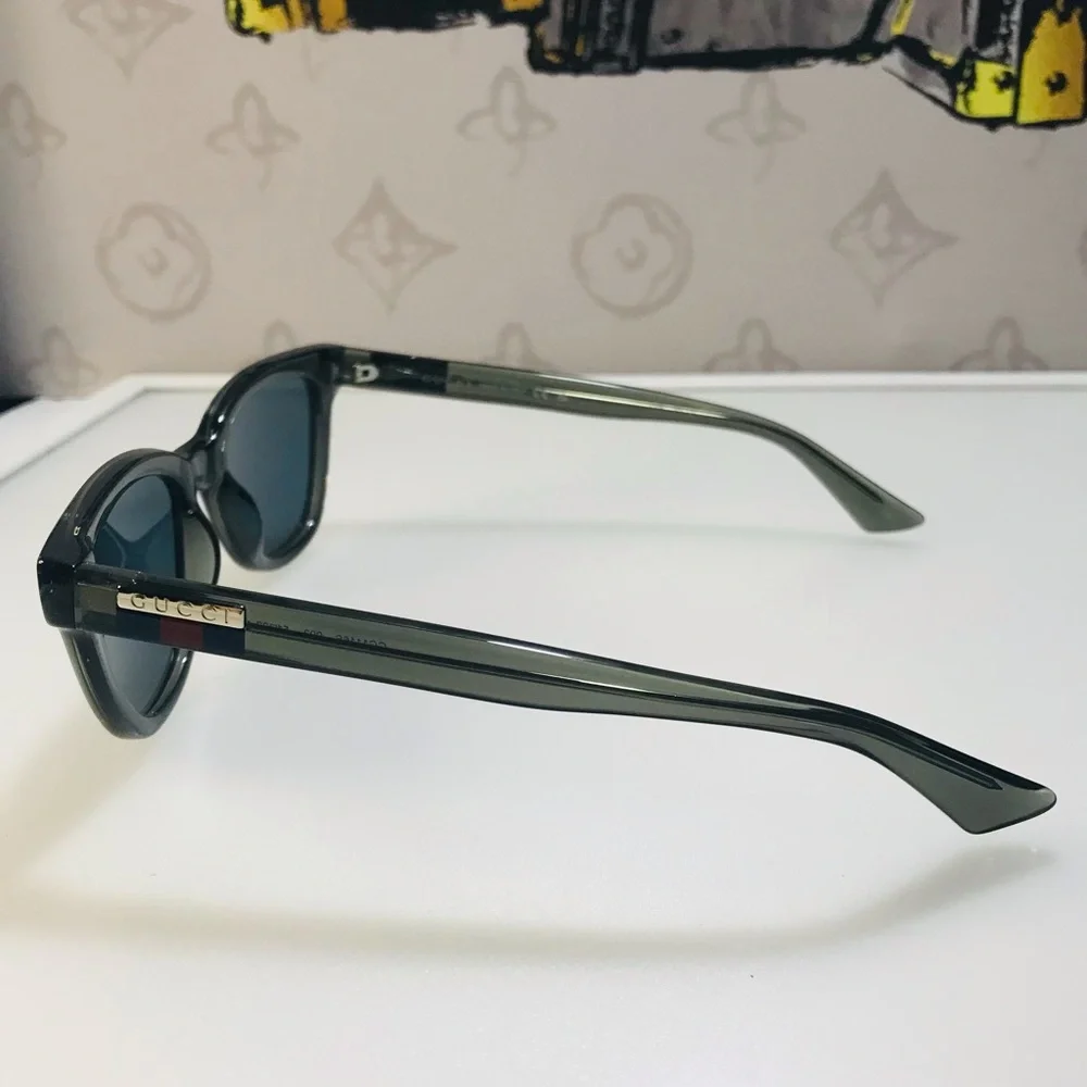 BRAND NEW GUCCI SUNGLASSES GG1116S 003 Clear Gray- Blue Lenses 51-145 Italy